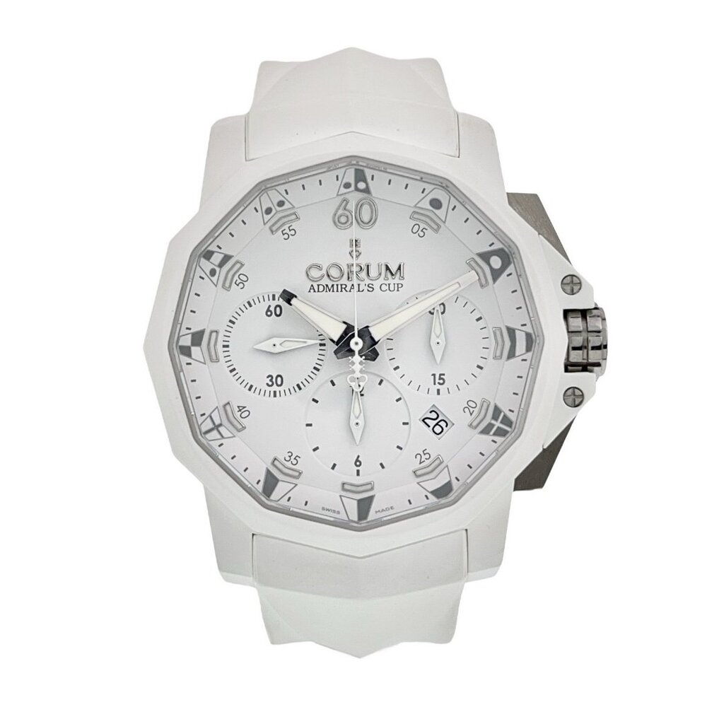 Corum Admirals Cup Stainless Steel White Dial 44mm Automatic Men’s Watch 1.0089